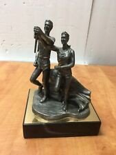 MICHAEL RICKER Pewter Sculpture 1996 OLYMPIC GAMES TORCH BEARERS 23/500 READ picture
