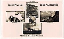 Estes Park CO RPPC Long's Peak Inn Trough Narrows Boulder Keyhole 1940  picture