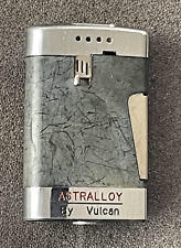 Vintage Cigarette Lighter VULCAN Astralloy Push Button Collectible Old Light picture