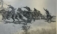 1898 Frederic Remington Western Illustration Cavalry Battery At El Poso Hill picture