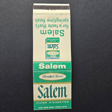 Vintage Matchcover Salem Cigarettes Tobacciana picture