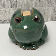 Vintage Retro Takahashi Frog Tape Dispenser Ceramic Pottery picture