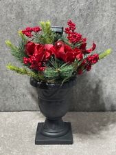 Christmas Solar Greenery with Urn 6x18 picture