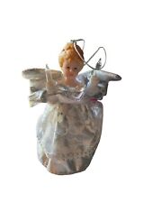 Vintage Trim-A-Home Angel Pig Tail Light Tree Top Christmas Tree Topper Light Up picture