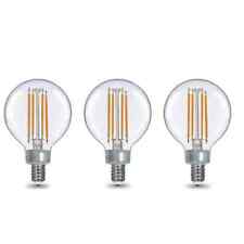 40W Equivalent G16.5 Dimmable Clear Filament LED Light Bulb Soft White (3-Pack) picture