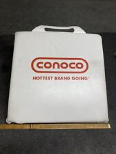 Vintage CONOCO Hottest Brand Going 12” X 11” Seat Cushion NASCAR Bleacher Seat picture