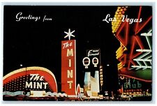 c1960 The Mint Fremont St. Casino Exterior Building Las Vegas Vintage Postcard picture