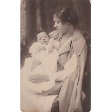 RPPC Original Postcard Aunt Holding A Baby B. & W Unposted Black History Photo picture