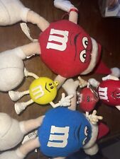 (6)Vintage Lot M&Ms Christmas Plushes, Keychains And Candy Dispenser Figure wTag picture