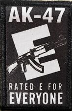 AK-47 Rated E for Everyone Morale Patch Military Tactical picture