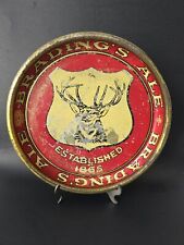 Rare 1930s BRADING'S ALE Stag Head Beer Tray - Large 13