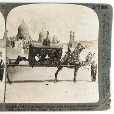 Cairo Egypt Camel Tombs Stereoview c1900 Ship Desert Egyptian East Wall A2131 picture
