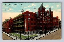 Pittsburgh PA-Pennsylvania, Mercy English, Antique, Vintage c1912 Postcard picture