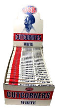 24 Packs Job Cutcorners 1.0 Single Wide Cigarette Rolling Papers Kutcorners 70mm picture