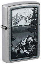 Zippo Mountain Lion Design Street Chrome Windproof Lighter, 48381 picture