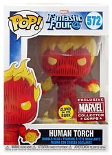 Funko POP Marvel Fantastic Four Human Torch #572 [Glows in the Dark] Collector picture