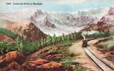 c1910 Continental Divide Moonlight Mountains Train Tracks Railroad  CO P276 picture