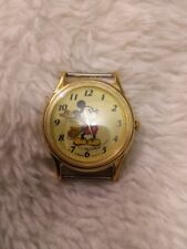  Vintage Lotus Japan Movement Gold Tone Dial Mickey Mouse Character Watch picture