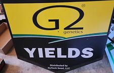 G2 Genetics Yields Nu Tech Seed  Corigated Sign 50x24 Multiple Signs Available . picture