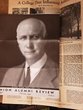 1945 Union Alumni Review DIXON FOX Schenectady NY Poster Lot College picture