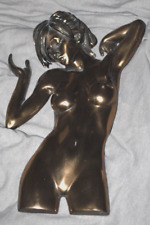 Female Body shaped Wall Art, cool kitschy  80s Look, 2 Dimensional, Gold Color picture