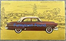 Vintage Scarce Advertising Art Postcard Ford Customline Fordor Sedan 1954 MCM picture