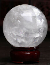 40-100MM NATURAL RAINBOW CLEAR QUARTZ CRYSTAL SPHERE BALL HEALING GEMSTONE picture
