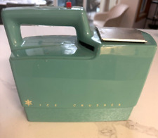 Vintage Oster Snowflake Ice Crusher Model 550 Turquoise Made In USA Mid Century picture