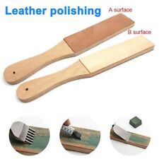 Wooden Dual Sided Leather Blade Strop Tool Supply Razor Sharpener Polishing A833 picture