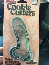 Penis cookie cutters 3 pack non-tarnishing metal, 3 sizes picture
