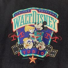 Vintage Walt Disney Studios Editions Varsity Jacket Embroidered Leather Rare XL picture