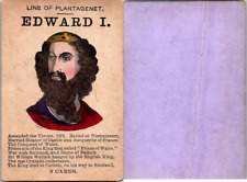CDV English collection card, King Edward I, Line of Plantagenet, circa 1865 Vint picture