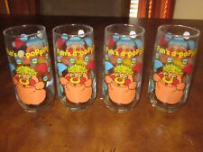 4 Pizza Hut Popples Promotional Glass 1986 Characters from Cleveland picture