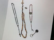 Rosaries & Religious Medals Vintage Lot of 5 pieces picture