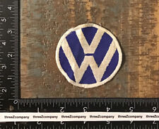 Vtg VOLKSWAGEN Automobile Car Logo Emblem Sew-On Patch VW 1960’s Twill picture