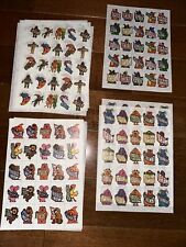 Vintage 80’s  Rub-On Transfers - Aliens Monsters Dinosaurs - Rare 325 Transfers picture