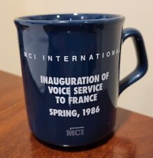 MCI INTERNATIONAL  1986  Coffee Mug  VOICE SERVICE TO FRANCE  Made in England picture