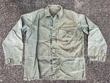 WWII USMC HBT Utility Field Jacket Vintage Military workwear chore jacket 1940's picture