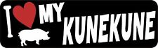 10in x 3in I Love My Kunekune Magnet Car Truck Vehicle Magnetic Sign picture