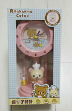 sanx ko rilakkuma cafe rare pendulum clock kawaii pink white interior room bear picture