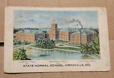 Postmarked 1907 Postcard State Normal School Kirksville MO Missouri KB1 picture