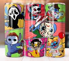 Stitch Scary Face Cup Tumbler Mug 20oz Stainless Steel Inspired Design picture