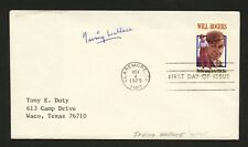 Irving Wallace d.1990 signed autograph auto FDC cover American Author PC256 picture