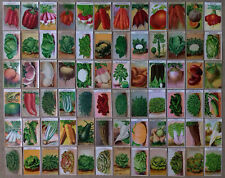 72 different old French vegetable Seed Packet Labels 1920's COLOR LITHOGRAPHS  picture