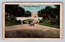 Memphis TN- Tennessee, The Speedway, Antique, Vintage Souvenir Postcard picture