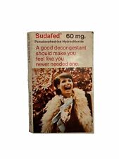 Burroughs Wellcome Co - Vintage Sudafed 60mg Sample Pack - Circa 1950-1960s picture