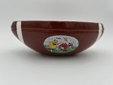 1980’s M&M Football Shaped Ceramic Candy Dish Divided Bowl w/ M&M’s Design picture
