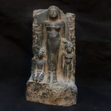 Ancient Egyptian Block Statue Of Egyptian Family Old Kingdom Rare Antiques BC picture