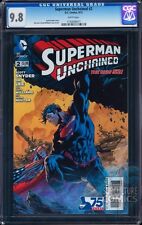 SUPERMAN UNCHAINED #2 CGC 9.8 - HOTTEST STORY OF THE YEAR - SUPERMAN MOVIE - HOT picture