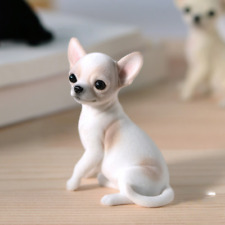 Simulation Chihuahua Model Mini Animal Dog Statue Desktop Decoration picture